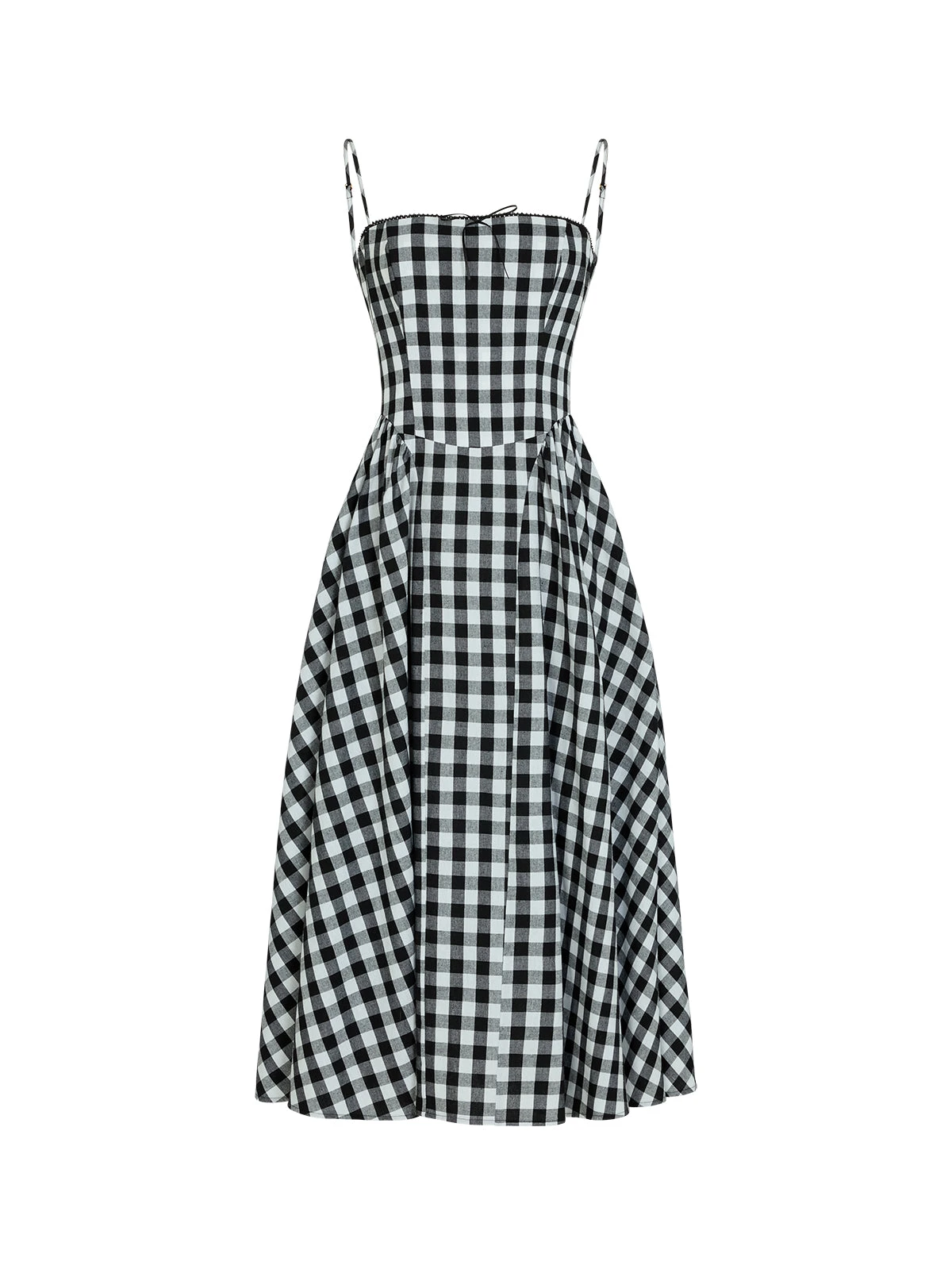 Sabrina Gingham Linen Blend Dress 7 Sabrina Gingham Linen Blend Dress - Image 7