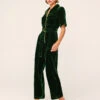 Serena Green Velvet Jumpsuit