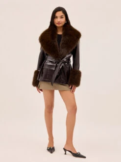 Sophie Dark Chocolate Vinyl Jacket 18 Sophie Dark Chocolate Vinyl Jacket -Kitri Studio SOPHIE CHOCOLATE ECOM 01