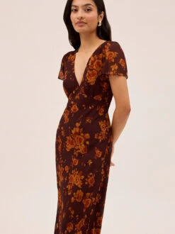 Talia Autumn Rose Print Dress 12 Talia Autumn Rose Print Dress -Kitri Studio TALIA AUTUMN ROSE ECOM 03