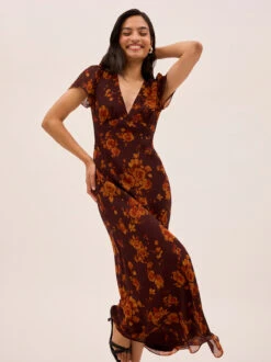 Talia Autumn Rose Print Dress 15 Talia Autumn Rose Print Dress -Kitri Studio TALIA AUTUM ROSE ECOM 02