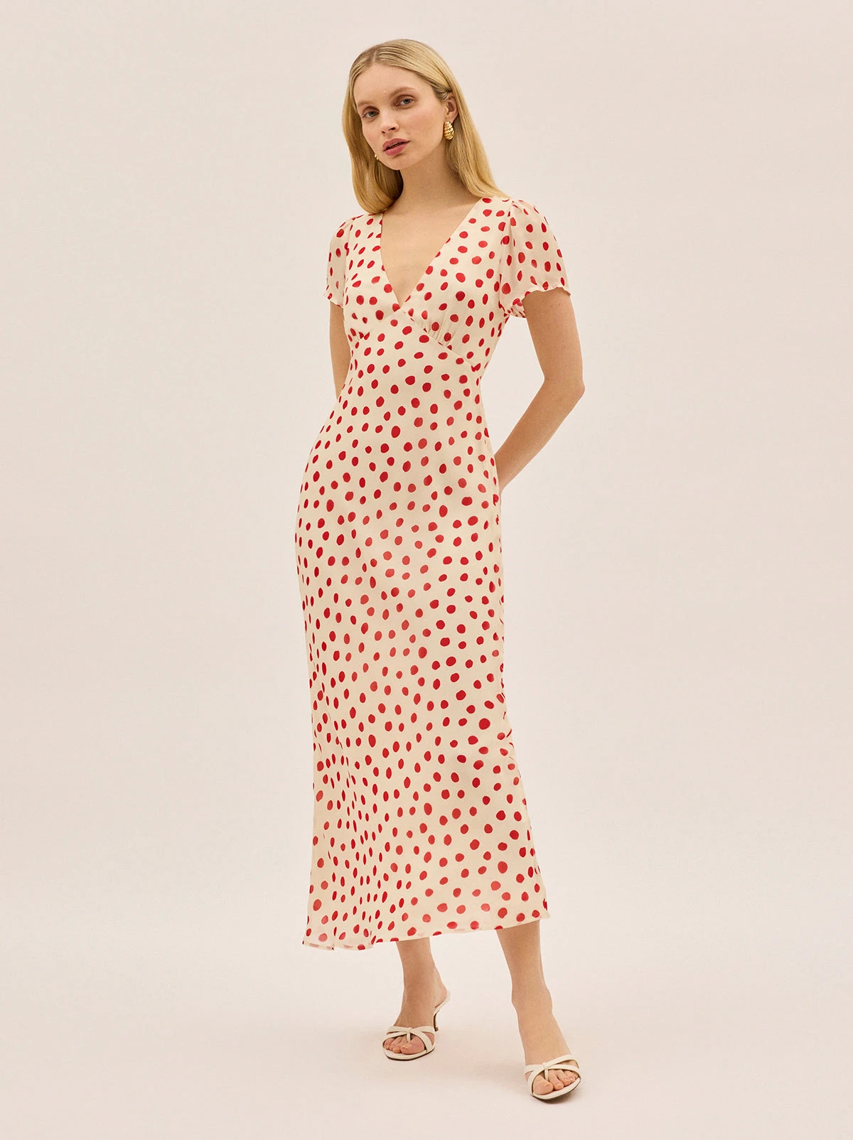 Talia Red Polka Dot Dress 4 Talia Red Polka Dot Dress - Image 4