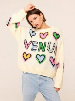 Darina Venus Intarsia Knit Sweater