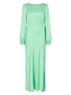 Yara Mint Satin Dress -Kitri Studio YARRA MINT MANNEQUIN