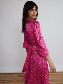 Aurora Pink Heart Print Maxi Dress 10 Aurora Pink Heart Print Maxi Dress -Kitri Studio aurora pink heart print maxi dress by kitri studio 29469106176051