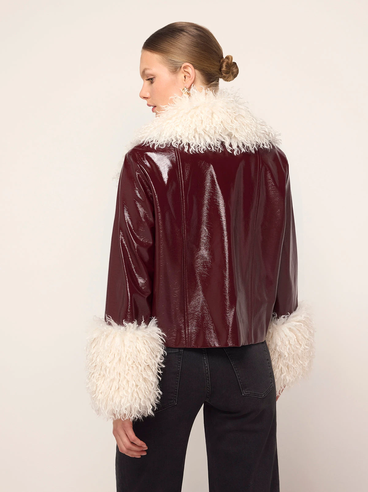 Bonnie Burgundy Vinyl Jacket 6 Bonnie Burgundy Vinyl Jacket - Image 6