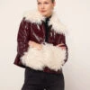 Bonnie Burgundy Vinyl Jacket