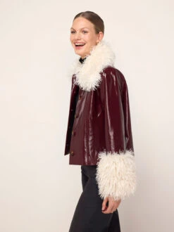 Bonnie Burgundy Vinyl Jacket 9 Bonnie Burgundy Vinyl Jacket -Kitri Studio bonnie oxblood vinyl jacket by kitri studio 46356044218668