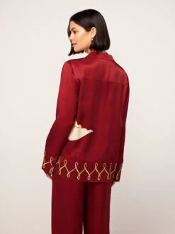 Cady Merlot Cygnus And Lyra Embroidered Shirt 9 Cady Merlot Cygnus And Lyra Embroidered Shirt -Kitri Studio cady merlot cygnus and lyra embroidered shirt by kitri studio 44978494275884