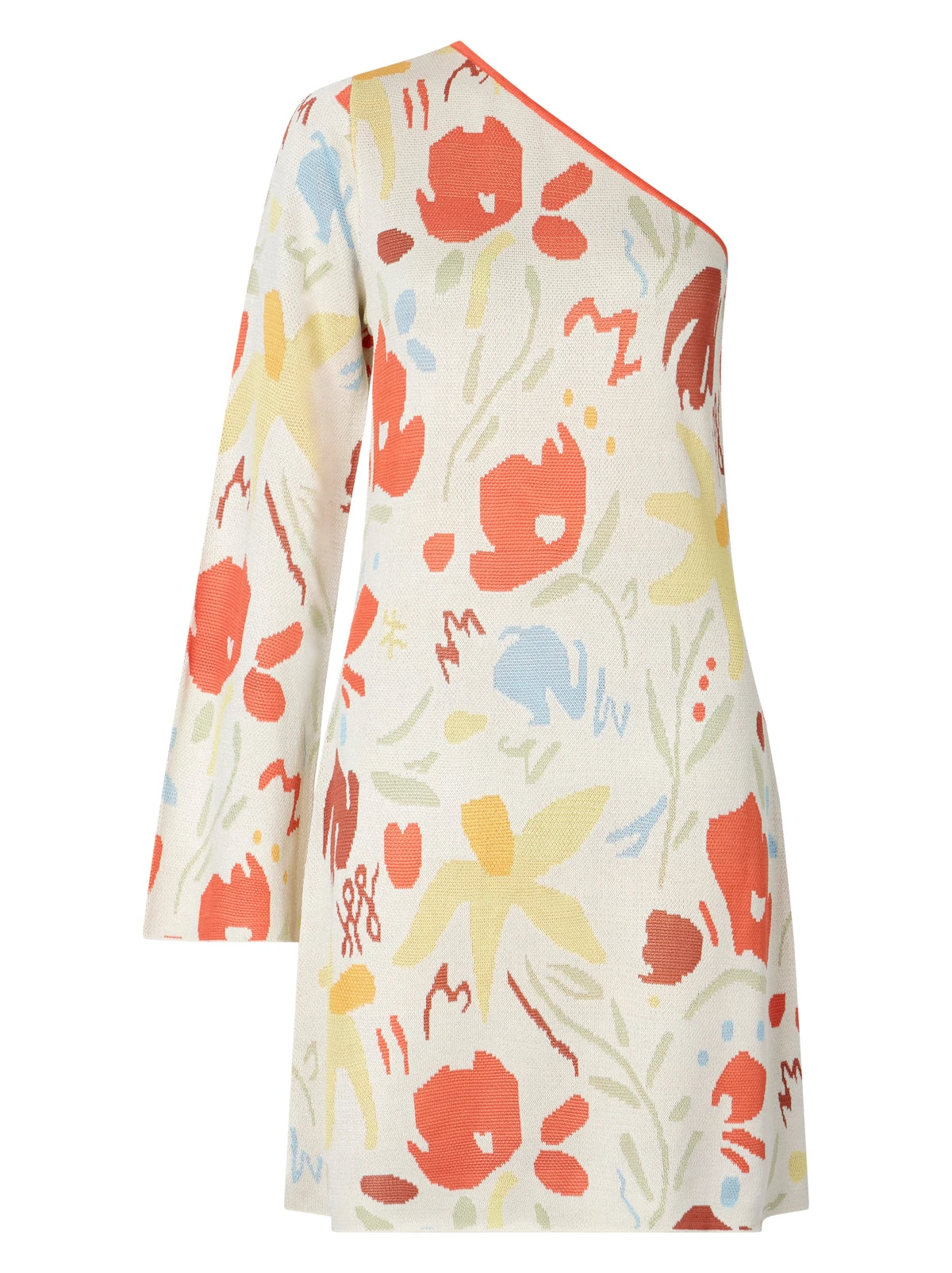 Christy Pastel Floral Knit Mini Dress 4 Christy Pastel Floral Knit Mini Dress - Image 4