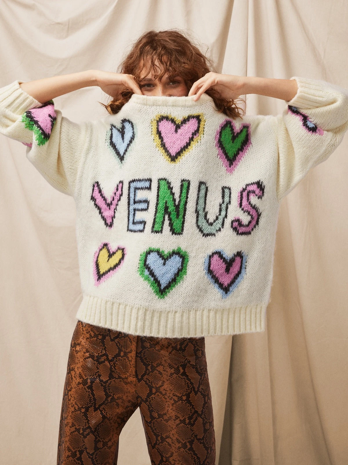 Darina Venus Intarsia Knit Sweater 5 Darina Venus Intarsia Knit Sweater - Image 5