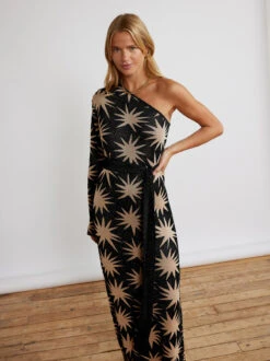 Esme Star Lurex One Shoulder Knit Dress 14 Esme Star Lurex One Shoulder Knit Dress -Kitri Studio esme star lurex one shoulder knit dress by kitri studio 29471466913843