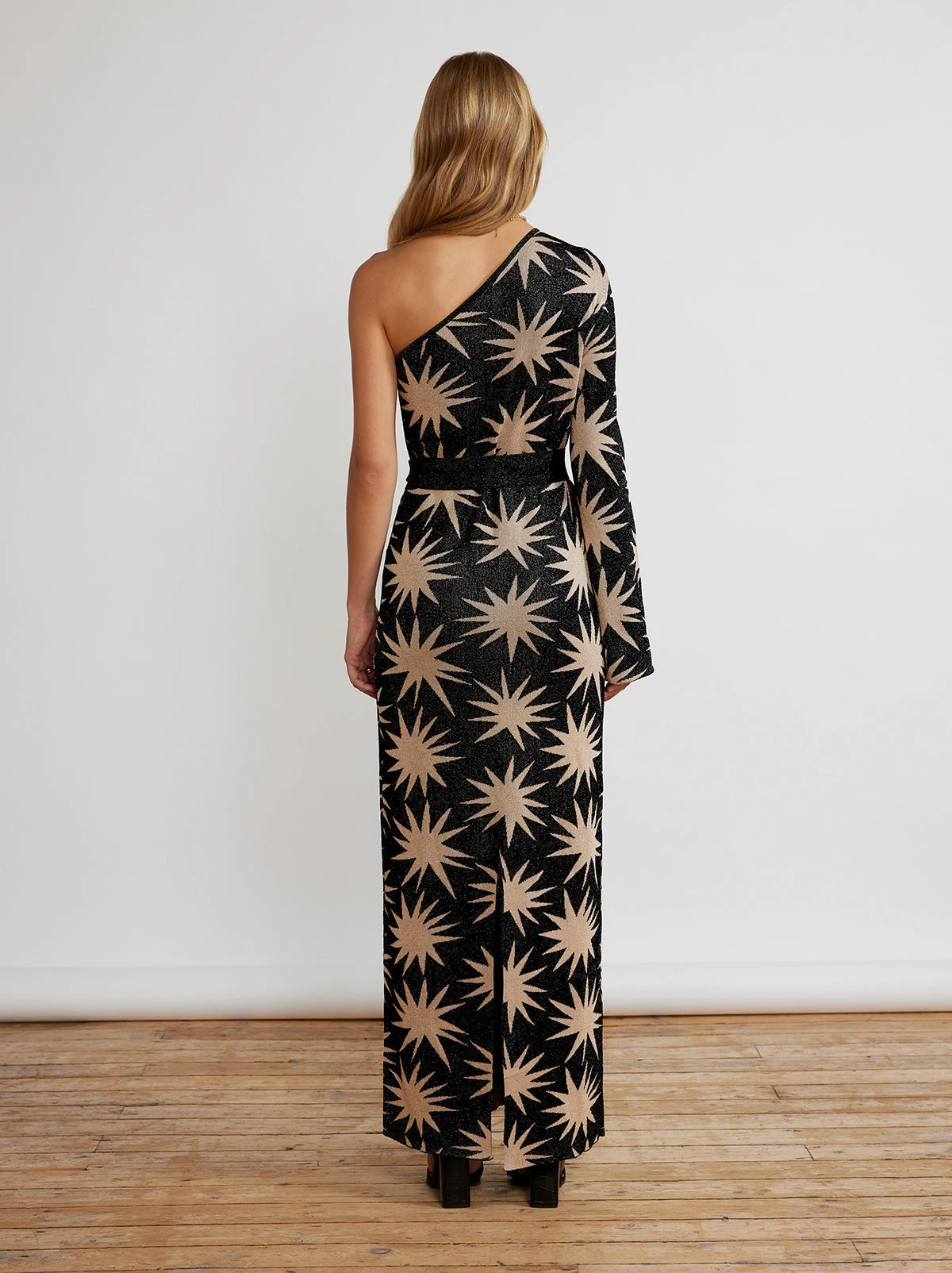 Esme Star Lurex One Shoulder Knit Dress 6 Esme Star Lurex One Shoulder Knit Dress - Image 6