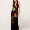 Georgia Intarsia Knit Halter Dress