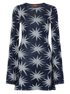 Greta Navy Star Lurex Knit Mini Dress 9 Greta Navy Star Lurex Knit Mini Dress -Kitri Studio greta navy star lurex knit mini dress by kitri studio 41906129535276