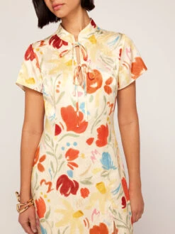 Gretchen Pastel Floral Jacquard Mini Dress -Kitri Studio gretchen pastel floral jacquard mini dress by kitri studio 45073326014764