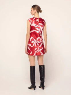 Hessa Red Ribbon Print Mini Dress 9 Hessa Red Ribbon Print Mini Dress -Kitri Studio hessa red ribbon print mini dress by kitri studio 46356558610732