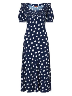 Hilda Mixed Polka Dot Midi Dress 8 Hilda Mixed Polka Dot Midi Dress -Kitri Studio hilda mixed polka dot midi dress by kitri studio 44071319732524