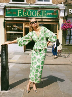 Irene Green Vine Leaf Top