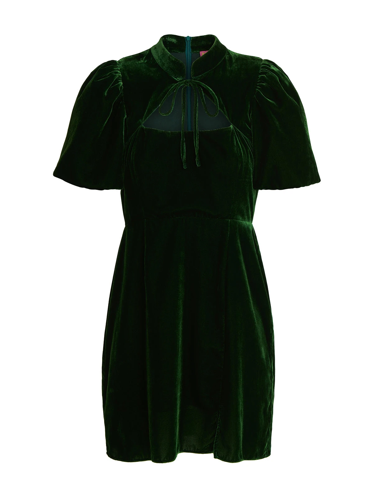 Josette Green Velvet Mini Dress 5 Josette Green Velvet Mini Dress - Image 5