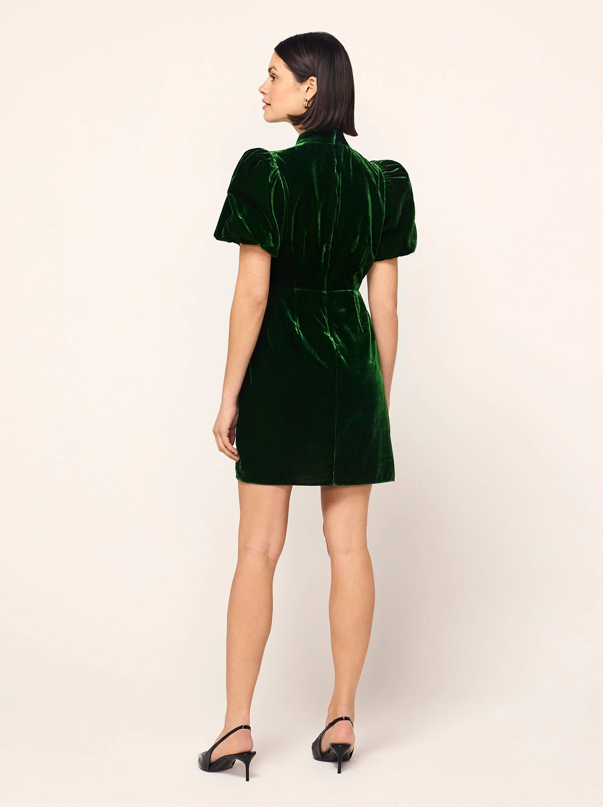 Josette Green Velvet Mini Dress 4 Josette Green Velvet Mini Dress - Image 4