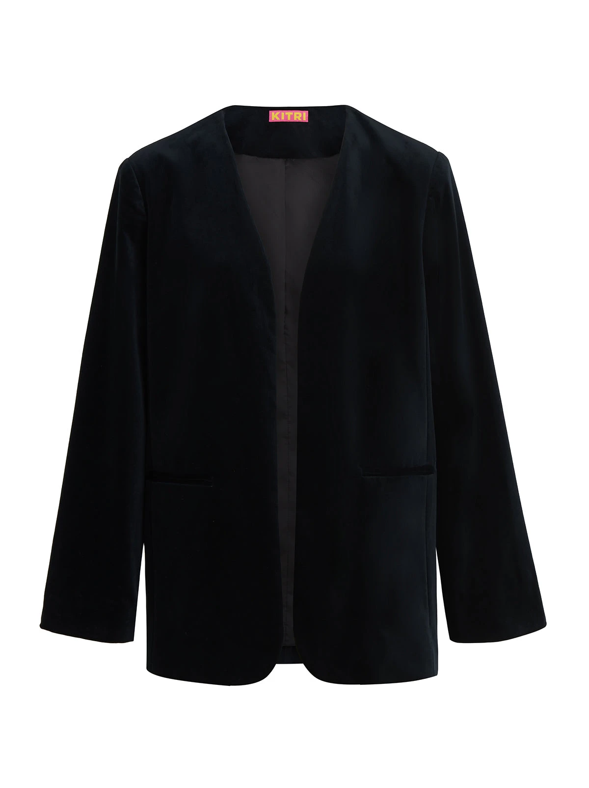 Marlene Black Velvet Feather Blazer 9 Marlene Black Velvet Feather Blazer - Image 9