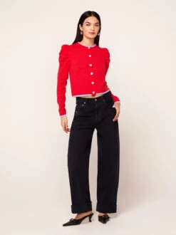 Matilda Watermelon Knit Cardigan -Kitri Studio matilda watermelon knit cardigan by kitri studio 43594894737708