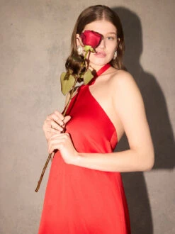 Morgan Red Satin Mini Dress 11 Morgan Red Satin Mini Dress -Kitri Studio morgan red satin mini dress by kitri studio 46357674164524