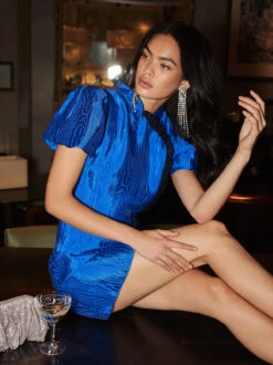 Philippa Cobalt Blue Mini Dress 11 Philippa Cobalt Blue Mini Dress -Kitri Studio philippa cobalt blue mini dress by kitri studio 43175439728940