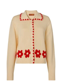 Polly Red Tiled Floral Cardigan 7 Polly Red Tiled Floral Cardigan -Kitri Studio polly red tiled floral cardigan by kitri studio 43896969625900