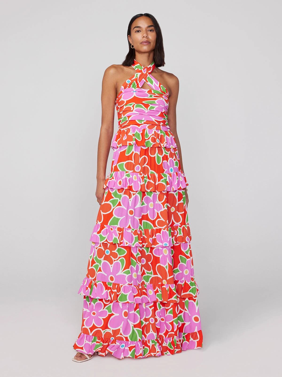 Romily Floral Print Maxi Dress 1 Romily Floral Print Maxi Dress