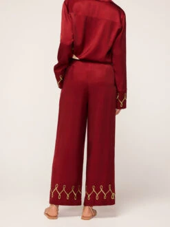 Romina Merlot Cygnus And Lyra Embroidered Trousers 9 Romina Merlot Cygnus And Lyra Embroidered Trousers -Kitri Studio romina merlot cygnus and lyra embroidered trousers by kitri studio 45101240910124