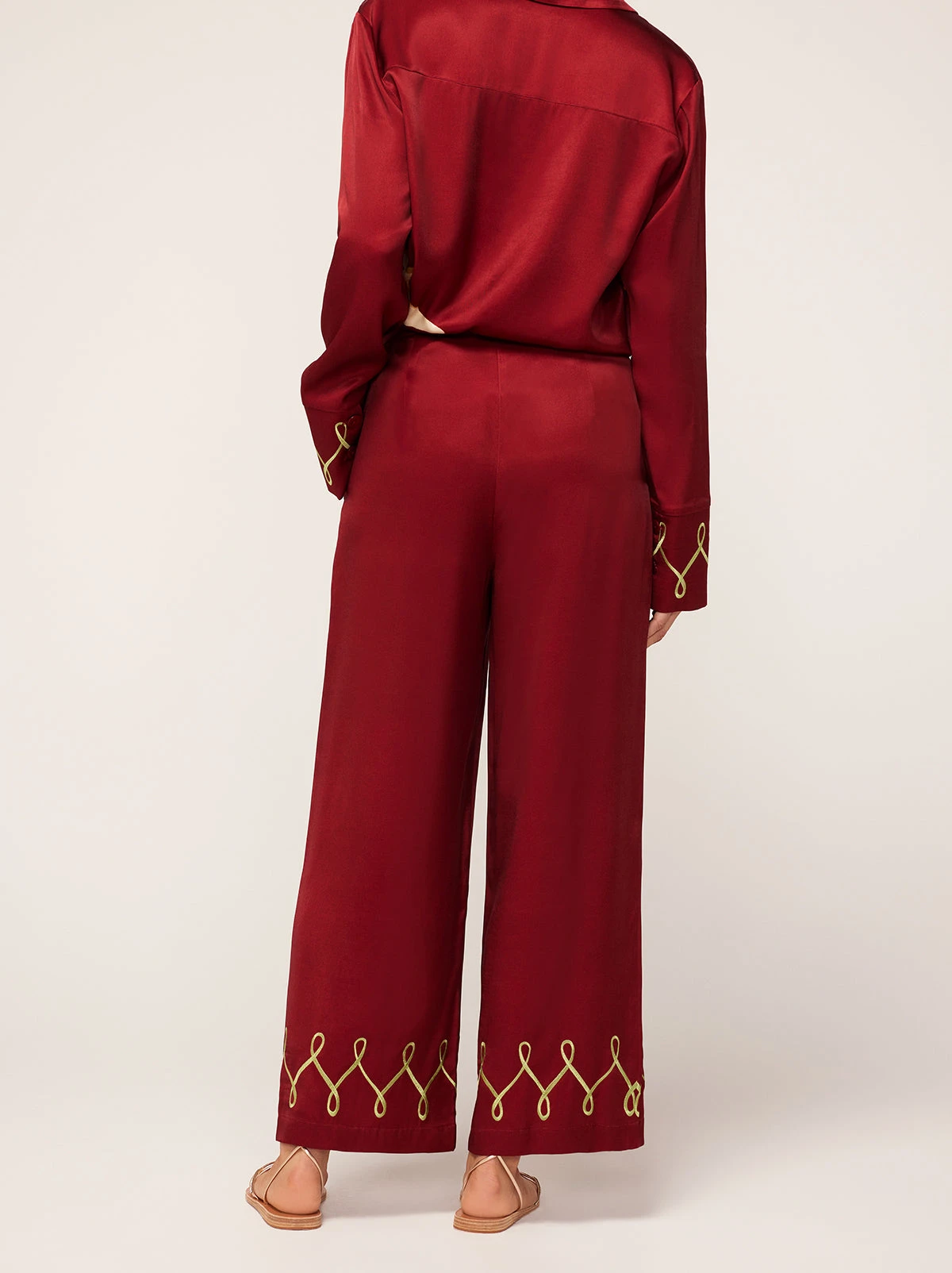 Romina Merlot Cygnus And Lyra Embroidered Trousers 4 Romina Merlot Cygnus And Lyra Embroidered Trousers - Image 4