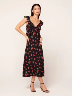 Rosemary Berry Print Midi Dress -Kitri Studio rosemary berry print midi dress by kitri studio 44129399341356