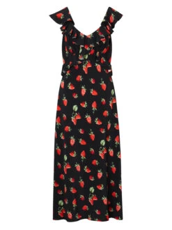 Rosemary Berry Print Midi Dress -Kitri Studio rosemary berry print midi dress by kitri studio 44129405534508