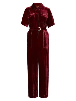 Serena Burgundy Velvet Jumpsuit 9 Serena Burgundy Velvet Jumpsuit -Kitri Studio serena burgundy velvet jumpsuit by kitri studio 41896352940332
