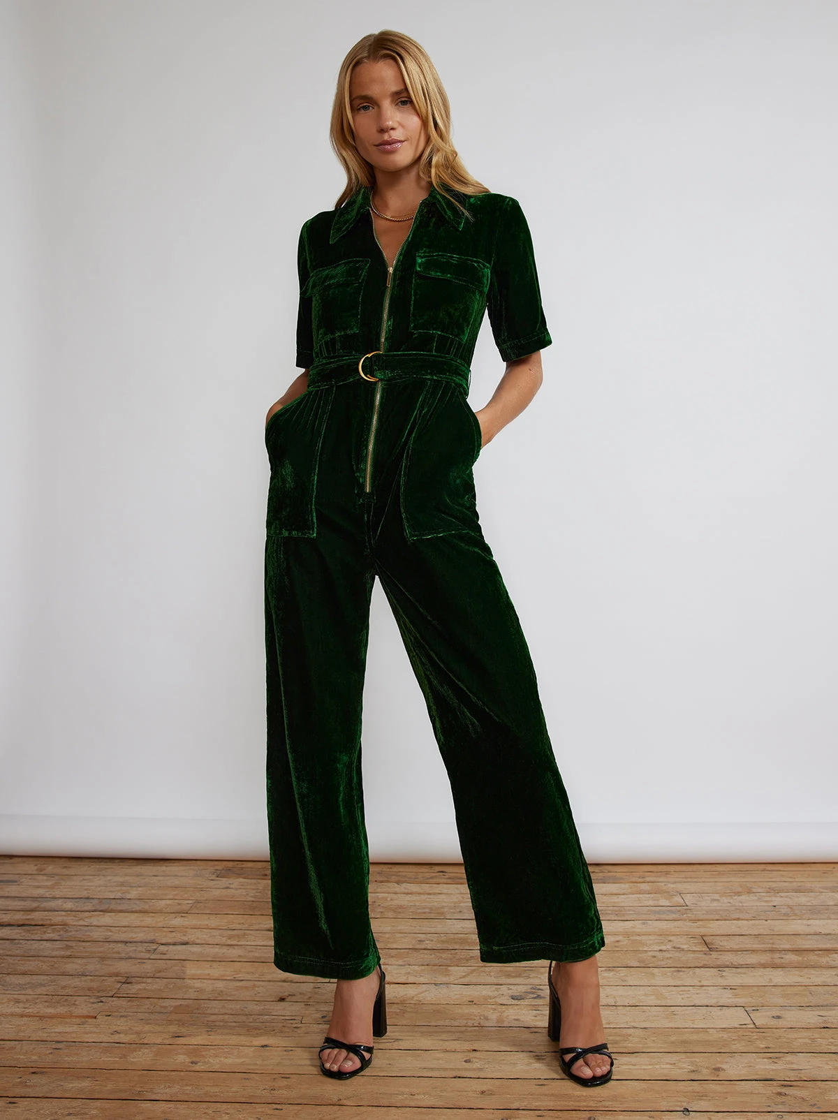 Serena Green Velvet Jumpsuit 6 Serena Green Velvet Jumpsuit - Image 6