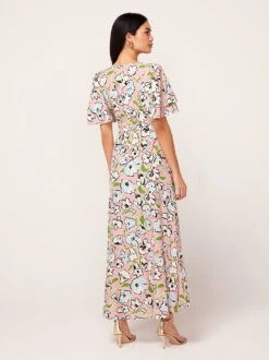 Tallulah Pink Floral Print Maxi Dress -Kitri Studio tallulah pink floral print maxi dress by kitri studio 45101434634540