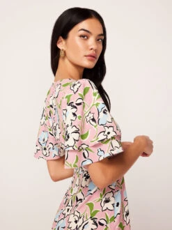 Tallulah Pink Floral Print Maxi Dress -Kitri Studio tallulah pink floral print maxi dress by kitri studio 45101434700076