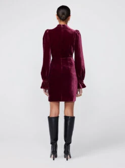 Valentina Burgundy Velvet Mini Dress 8 Valentina Burgundy Velvet Mini Dress -Kitri Studio valentina burgundy velvet mini dress by kitri studio 42036330201388