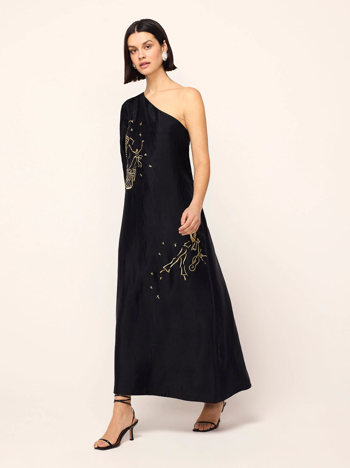 Vavara Black Opera Embroidered One Shoulder Maxi Dress 1 Vavara Black Opera Embroidered One Shoulder Maxi Dress