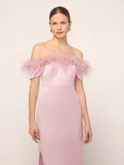 Vivien Pink Feather Midi Dress 8 Vivien Pink Feather Midi Dress -Kitri Studio vivien pink feather midi dress by kitri studio 46357971566892